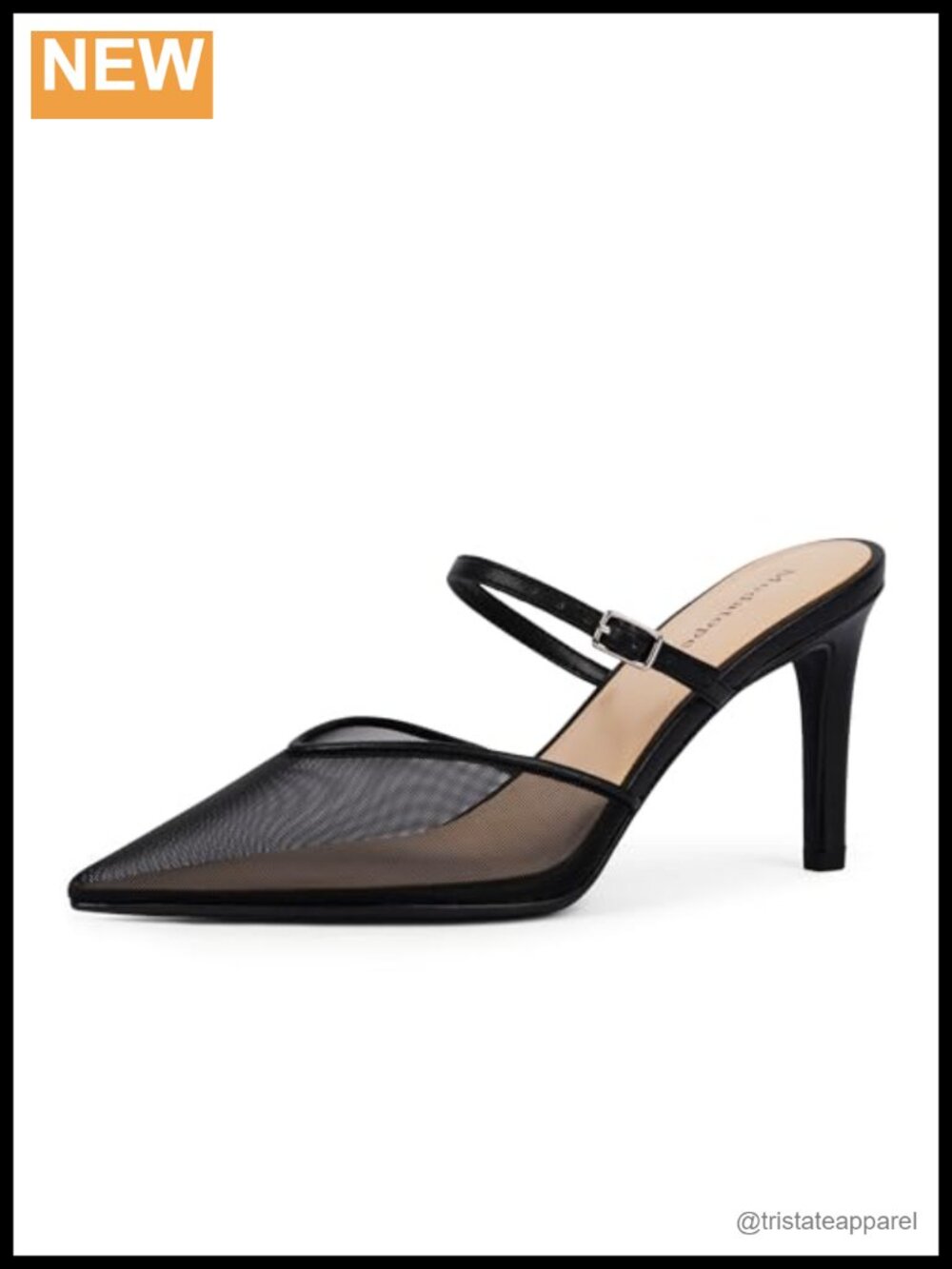 Pointed Toe Stiletto Heel Ankle Strap Pumps Wedding Evening Shoes